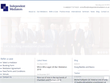 Tablet Screenshot of independentmediators.co.uk